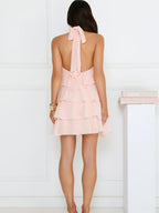 Backless Halter MINI Dress