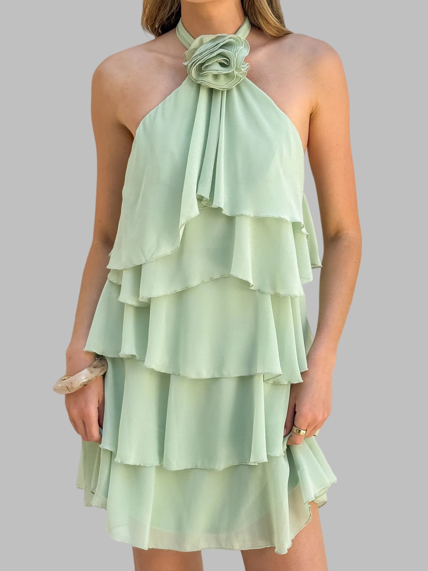 Backless Halter MINI Dress